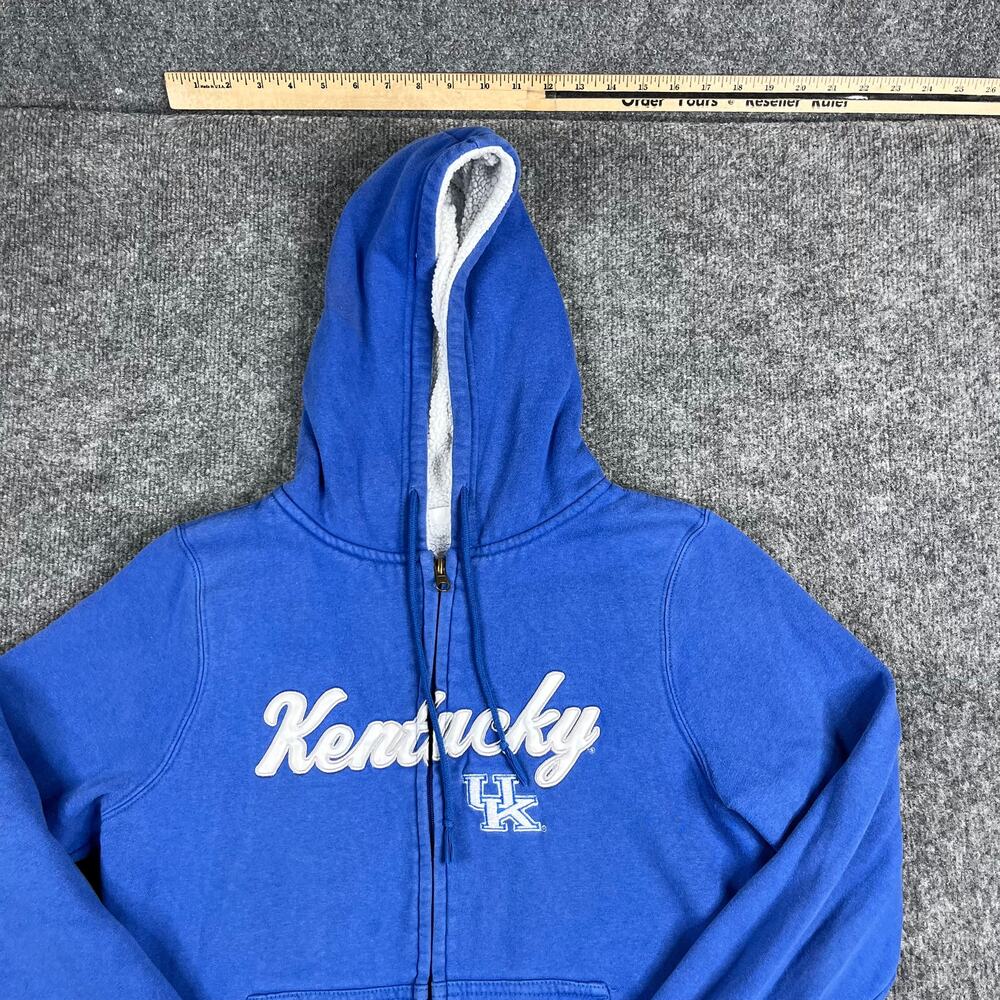 Pro Edge Hoodie Kids‎ L Blue Kentucky Wildcats Full Zip Sherpa Lined Graphic